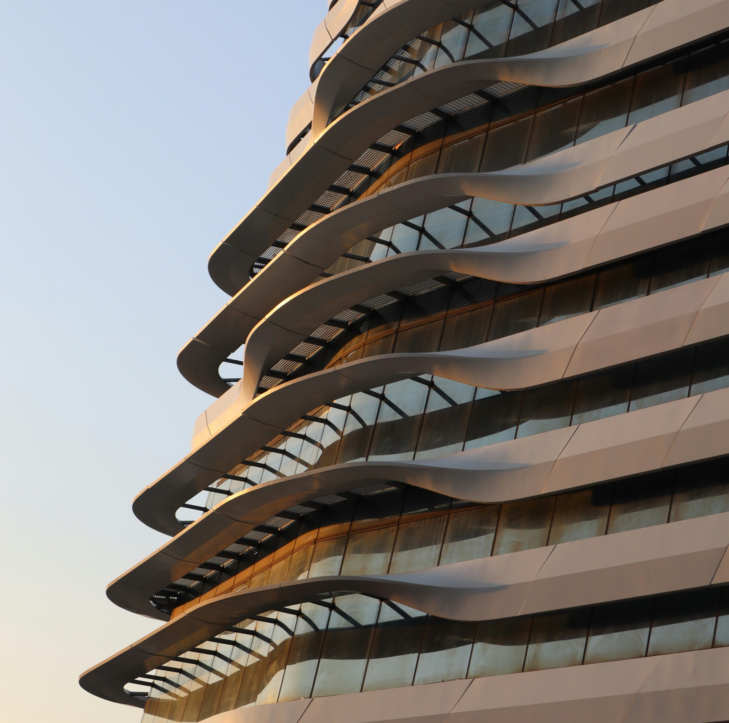 Jockey Club Innovation Tower by Zaha Hadid, Hong Kong Polytechnic University, Hung Hom. 