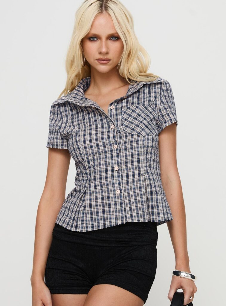 Spring Style Trends, Tartan, Plaid, Top, Princess Polly