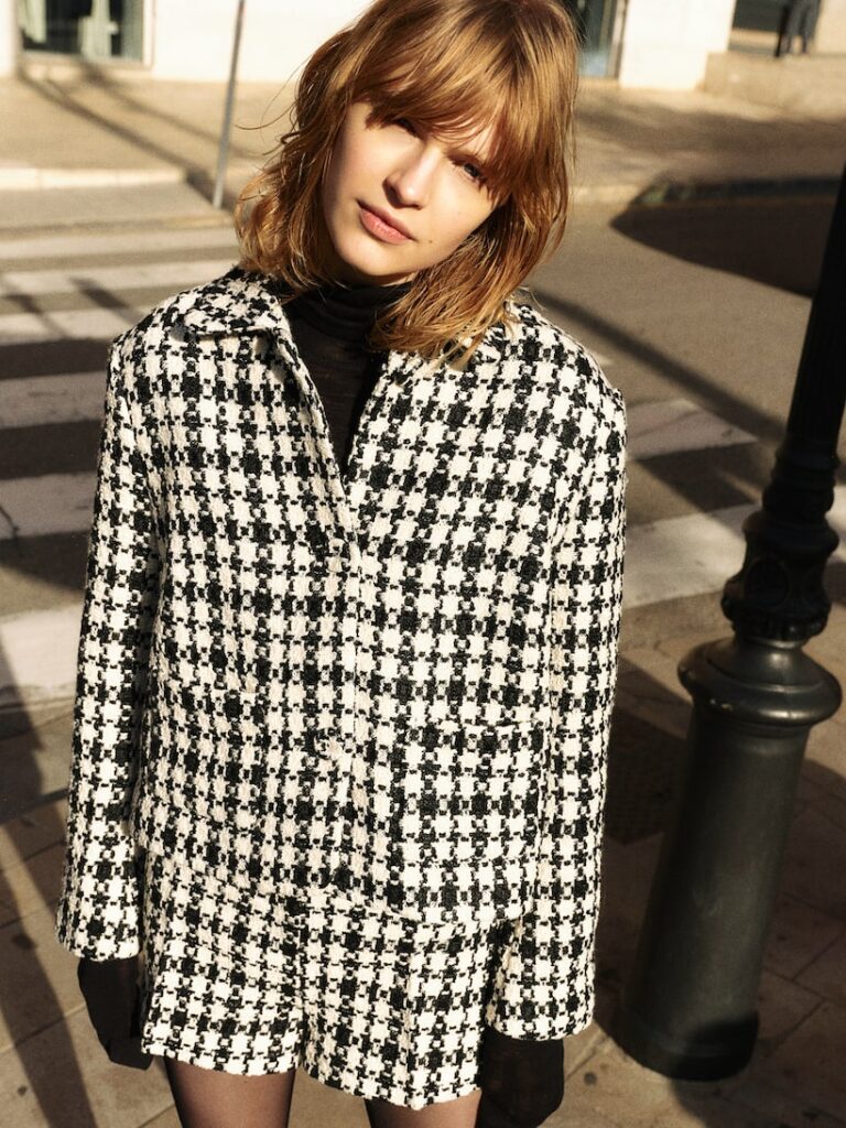 Spring Style Trends, Tweed, Cable Knit, Jacket, H&M