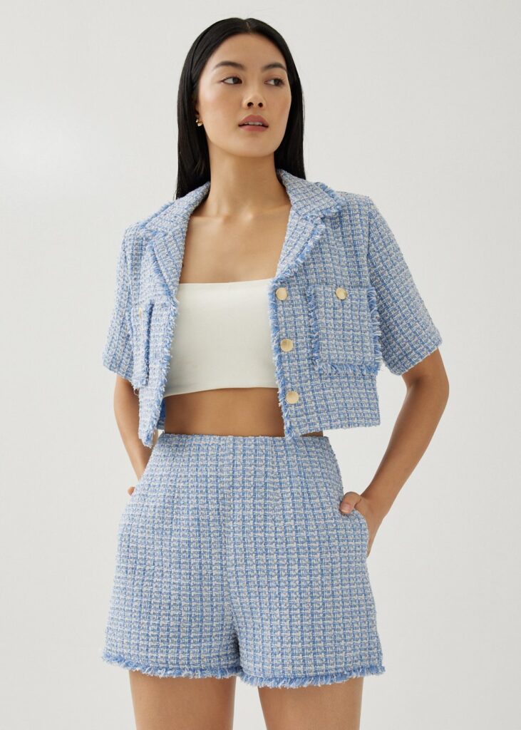 Spring Style Trends, Tweed, Cable Knit, Shorts, Love Bonito