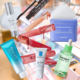 collage of popular beauty products in hong kong like mediheal cube pads, torriden serum, biore sunscreen and more