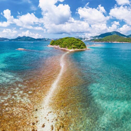 Sharp Island Sai Kung Guide Sharp Island Tombolo – The “Fairy Walk” sand path and Geo Trail