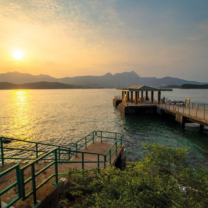 Sharp Island Sai Kung Hong Kong How To Get To Kiu Tsui Sharp Island featuring sunset view Kiu Tsui Pier