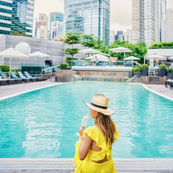 hotel swimming pools Conrad Hong Kong