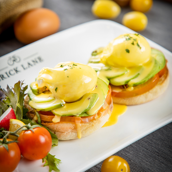 eggs benedict at brick lane hong kong for british breakfast full english breakfast available across hk