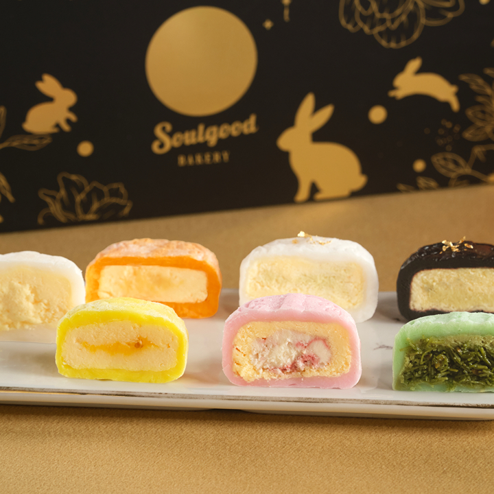 the best mooncakes to buy in hong kong 2025; soulgood bakery basque snowy mooncake collection