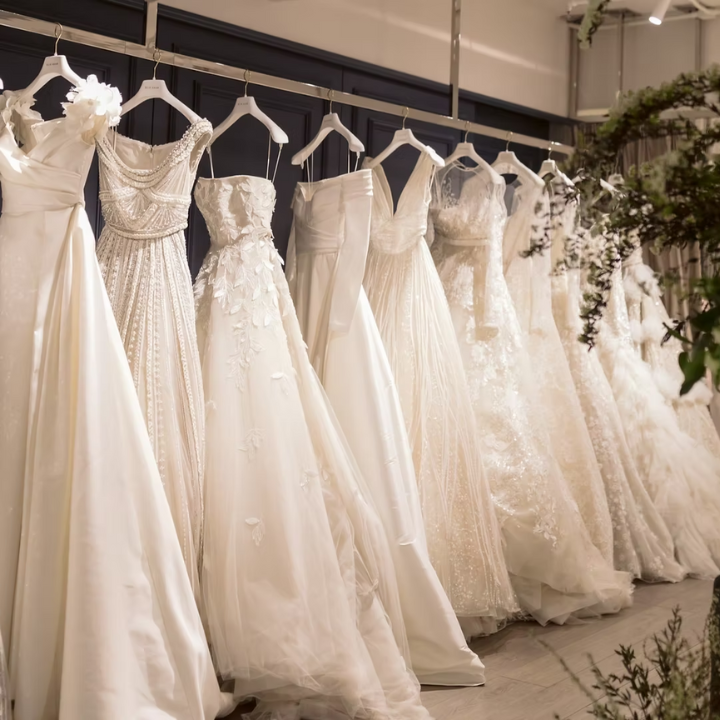 Trinity Bridal designer bridal gowns for hong kong brides rack of wedding gowns