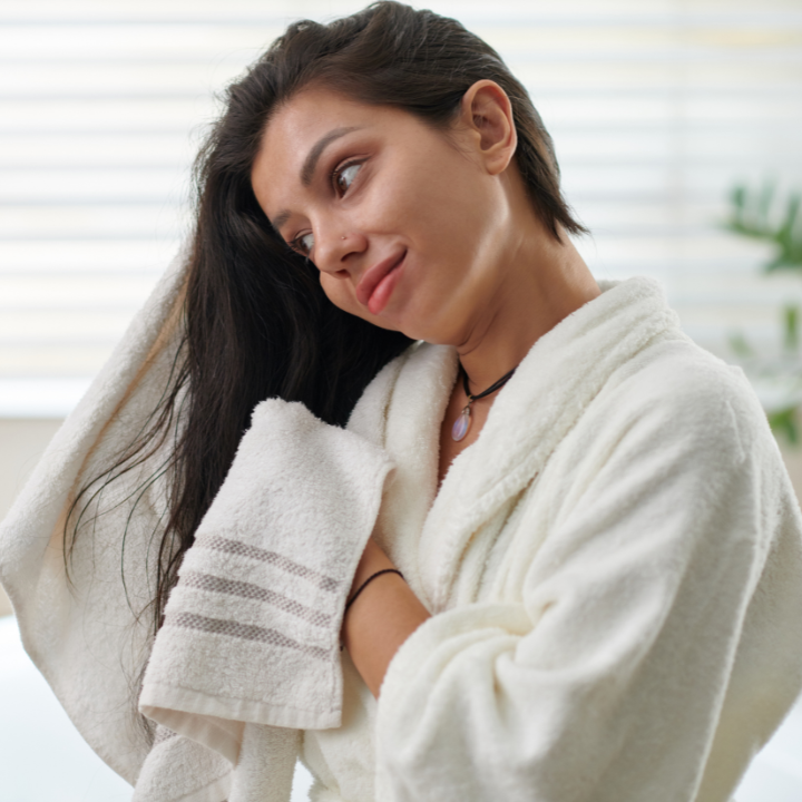 Indulge in the everything shower for your perfect black rain day