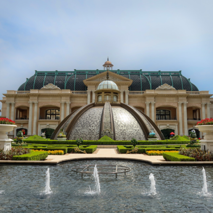 Grand Lisboa Palace Resort Macau exterior garden with dome