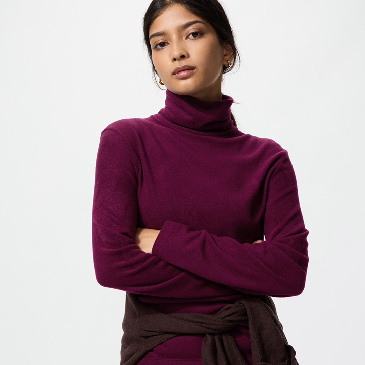 Gift Ideas Under $150, 2025 Christmas Gift Guide: uniqlo heattech turtleneck fleece tshirt