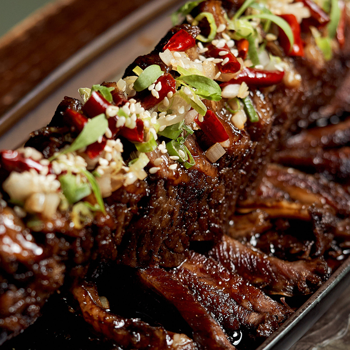 wagyu beef dish by mott 32, best fine dining restaurants in hong kong: Mott 32