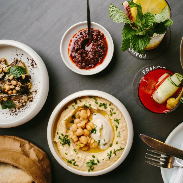 francis, wan chai, peel street, middle eastern food, mezze platter, affordable date night, romantic restaurants under $500