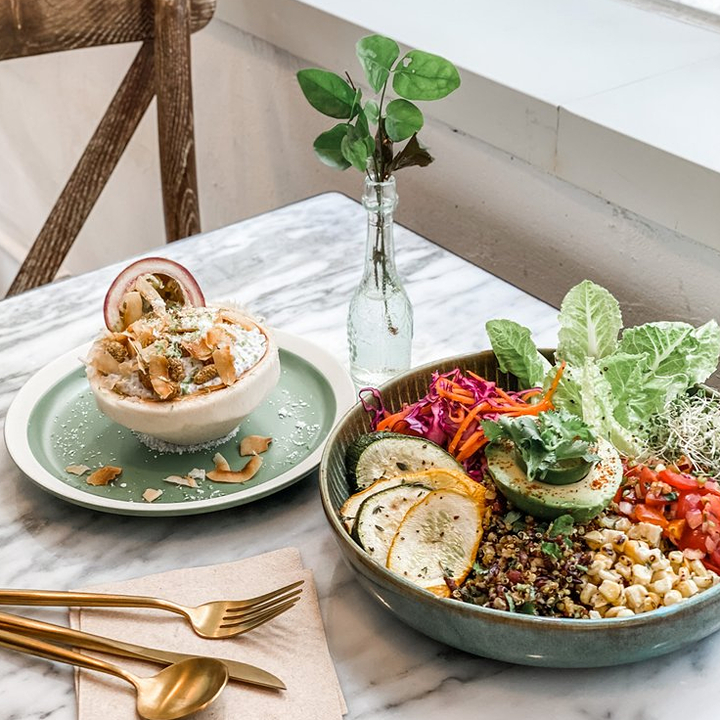 healthy dishes from south lane at shek tong tsui, eco friendly nutritious restaurant south lane, best restaurants in shek tong tsui hong kong