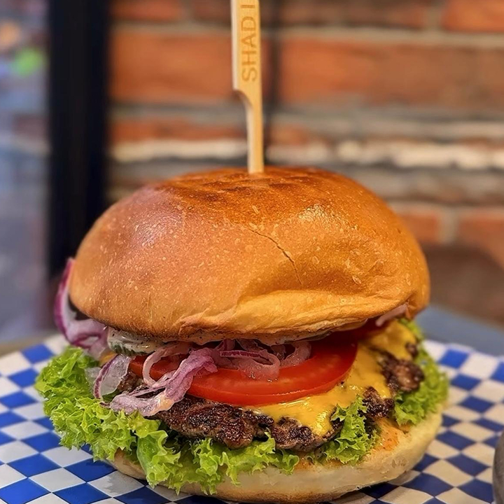 angus beef burger at SHADI, halal burger joint in hong kong