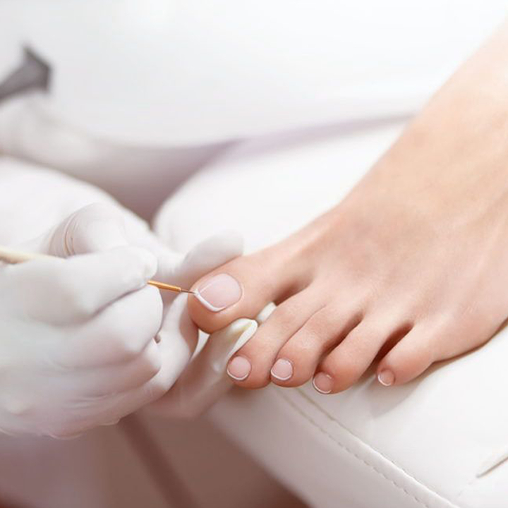 french tip russian pedicure, russian manicures at nica beauty, nail salon in hong kong