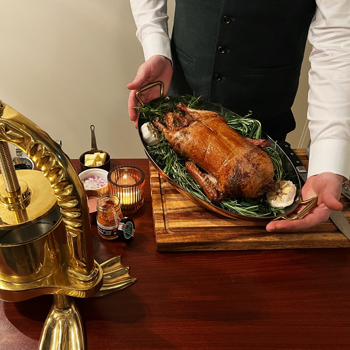 duck dish at le colvert, french restaurant in sai ying pun hong kong