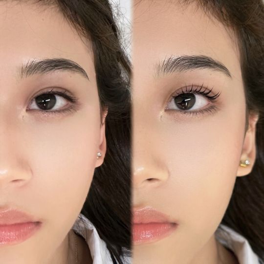 The Makeup Room Before and After Elleebana Lash Lift Hypoallergenic