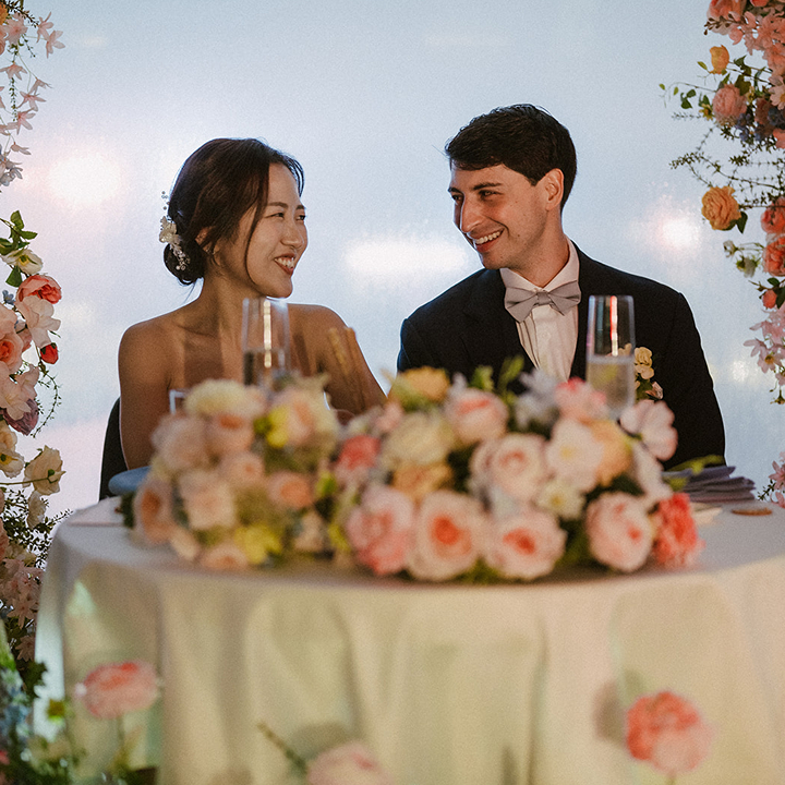 couple at a wedding planned by signature events hong kong wedding planners