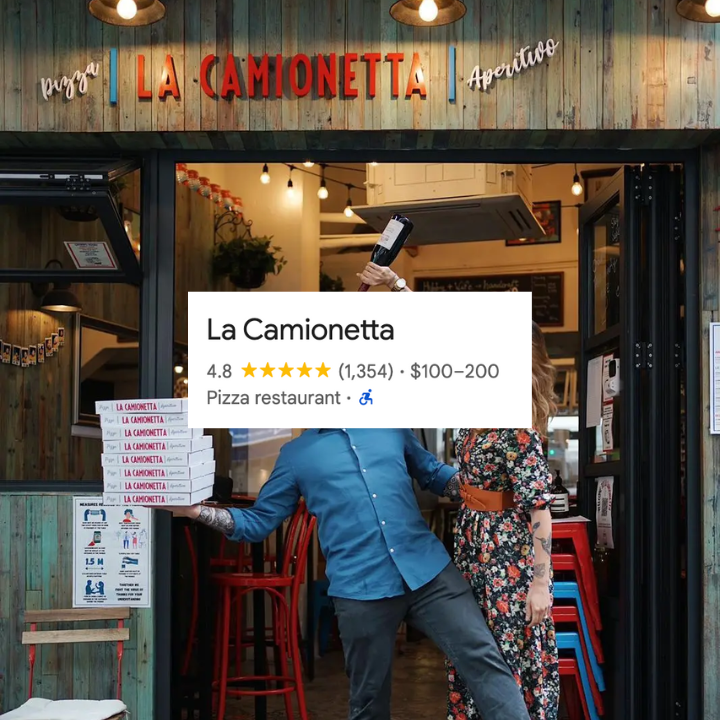 Team Sassy Reviews Google Rated 4.8 star and above restaurants La Camionetta Italian Pizza