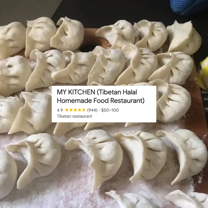 Team Sassy Reviews Google Rated 4.8 star and above restaurants Jordan MY KITCHEN Tibetan Momo dumplings