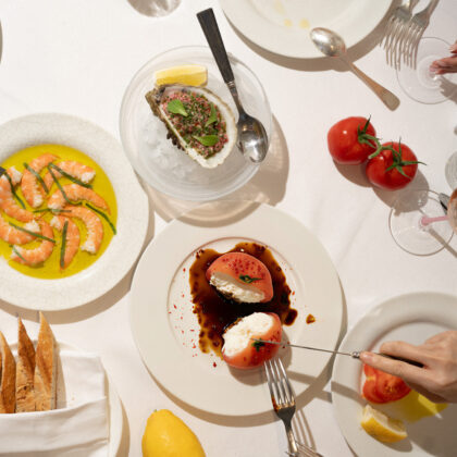 variety of new dishes from LPM's citrus-themed summer menu as a seasonal offering in july 2026 in hong kong, la petite maison Citrus Narrative menu