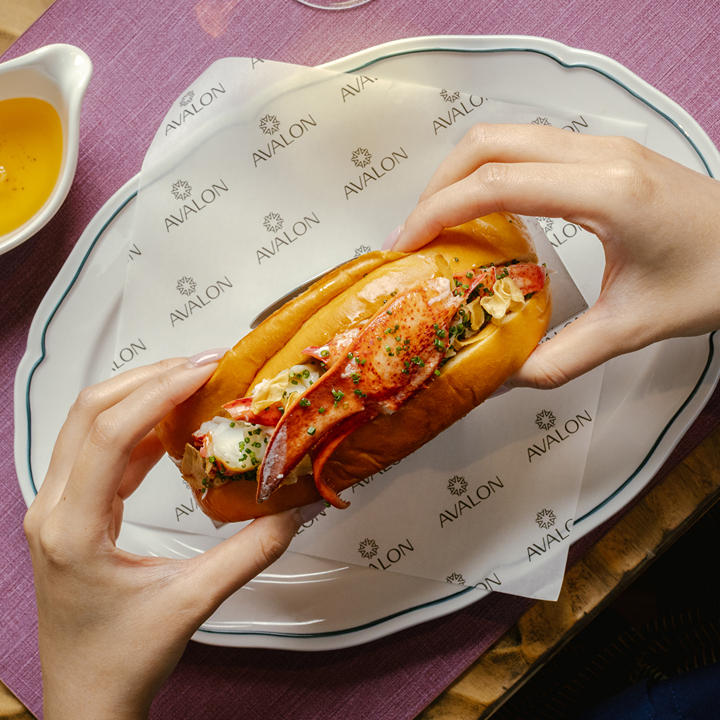 Boston lobster roll at Avalon, a new restaurant in Central Hong Kong in July 2026