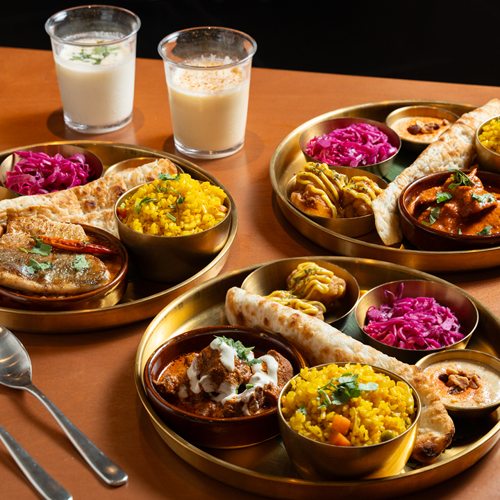 new thali curry dishes at Curry Room in YOHO Yuen Long, a new curry-themed cafe in Hong Kong July 2026