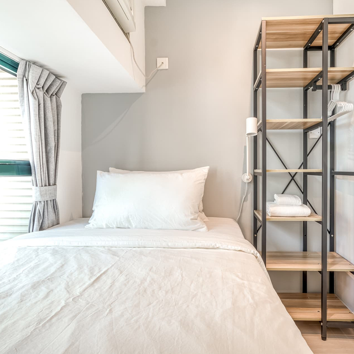 Habyt co living bedroom in Hong Kong, co-living, hmlet, habyt, best shared apartments in hk