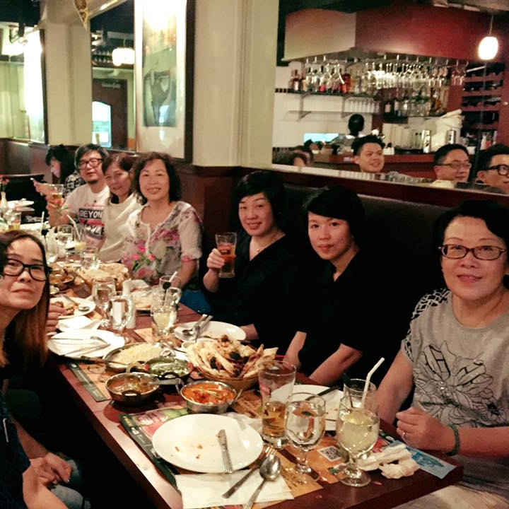 group of people at Central Indian Restaurant having a set lunch in Central Hong Kong