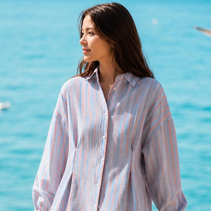 woman in eco friendly set from milimilu popular sustainable fashion brand in hong kong