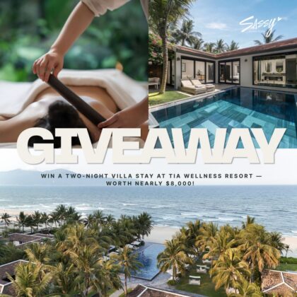 collage promoting Sassy Hong Kong's free TIA Wellness Resort Giveaway