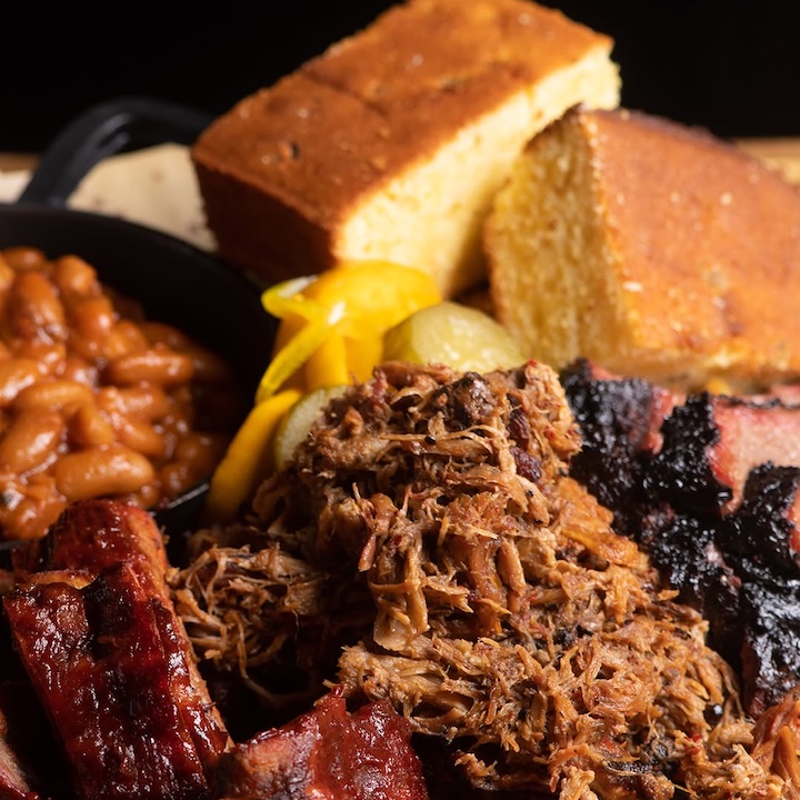 close up shot of plate of food from smoke and barrel steakhouse in hong kong's new weekend brunch