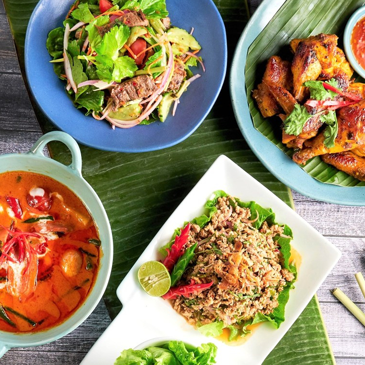 variety of Thai food from Baan Thai with locations in Central, Causeway Bay and Sai Ying Pun