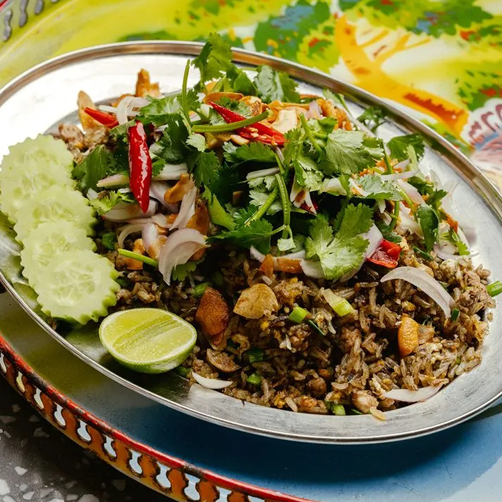 Thai food rice-based dish at Samsen Central, one of the best thai restaurants in Hong Kong