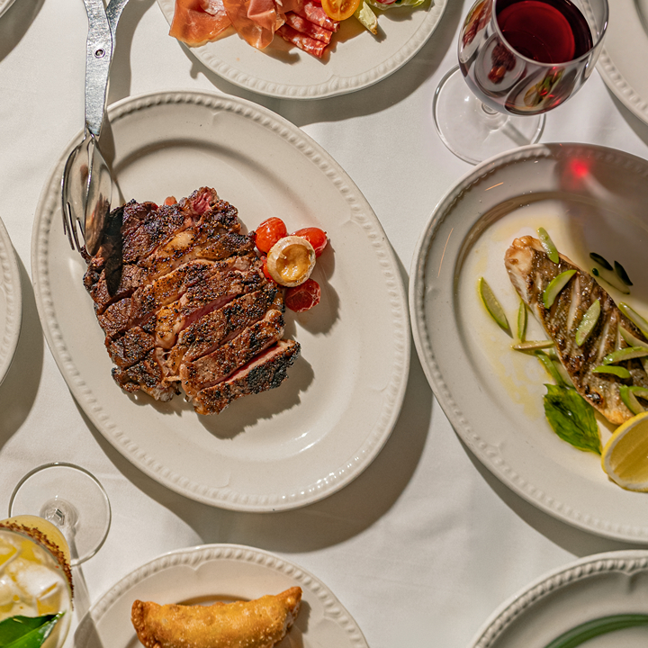 Steak, fish and other dishes available at the new brunch at Buenos Aires Polo Club in Central, Hong Kong, called The Polo Brunch