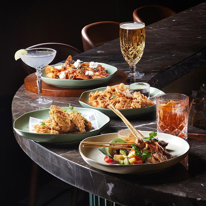 Drinks and food available at the new Bar 41 in Nina Hotel Tseun Wan West Hong Kong