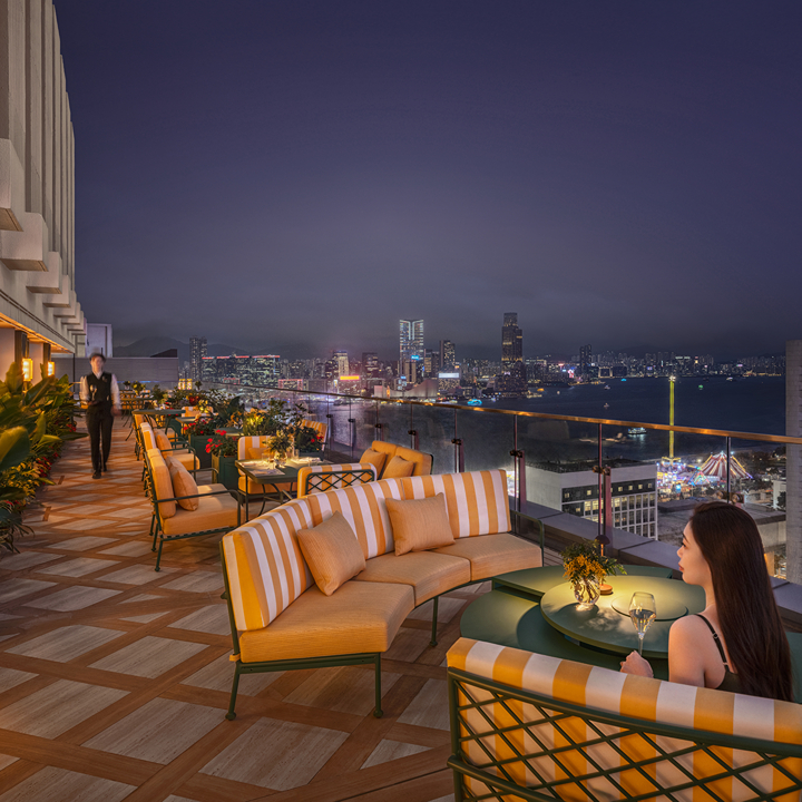 best rooftop bars in hong kong; terrace boulud by mandarin oriental