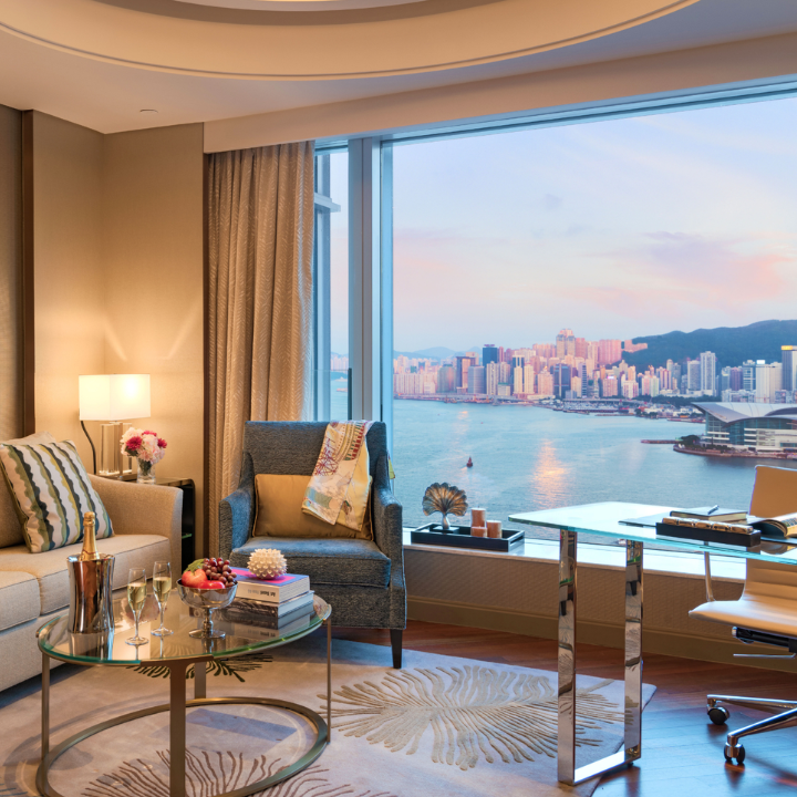 Four Seasons Place offers luxury serviced homes in Central near ifc mall